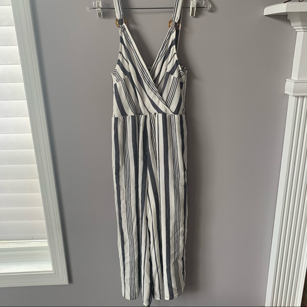 American Eagle Striped Jumpsuit